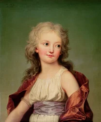 Porträt von Marie-Thérèse Charlotte von Frankreich (1778-1851), Herzogin von Angoulême, 1786